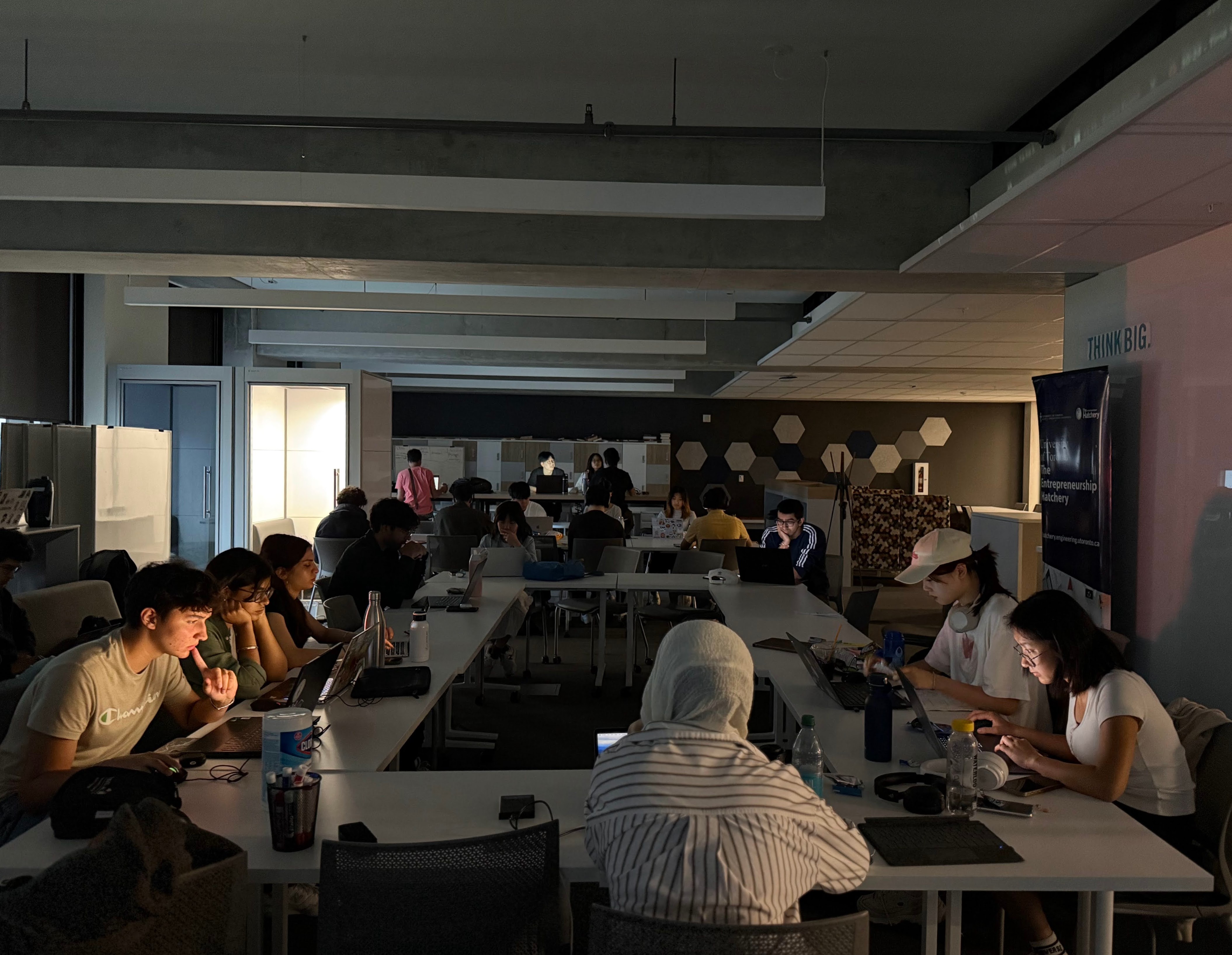 Participants collaborating